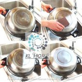 Yeni Nesil Temizlik İçin Tencere Tava Çelik Metal Ahşap Eşyalar İçin Sünger Zımpara Takoz 100KUM-  KL HOME - 1