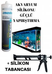 Profesyonel Kalite Akvaryum Duşakabin Silikon  Küf Mantar Yapmaz +  Silikon Tabancası - 1