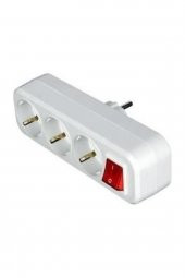 3 LÜ ANAHTARLI Elektrik Priz - 1