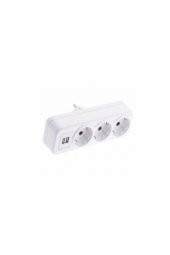 2 Usb Li 3 Lü  Elektrik  Fiş Prizi ( 1 Adet Fiyatıdır ) - 2