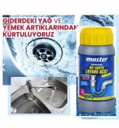 Profesyonel Serİ Temizlik Lavabo- WC -Banyo Boru Açıcı  Gider Sorunları Açar  500 Gr - 1