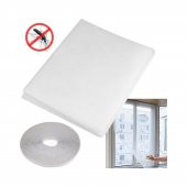 Beyaz Renk Polyester 75cmx125cm Sineklik  Pencere  ve  5 Metre Yapışkanlı Bant - 1