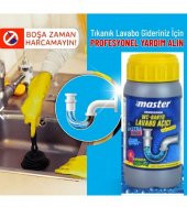 Profesyonel Serİ Temizlik Lavabo- WC -Banyo Boru Açıcı  Gider Sorunları Açar  500 Gr - 3