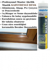 Profesyonel Kalite Kahverengi Mastik Akrilik  450gr - 1