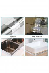 Yapışkanlı Yanmaz Alüminyum Folyo Bant  (Aspiratör Borusuna-Soba Borusu Kullan) 48mmx10MT Band - 3
