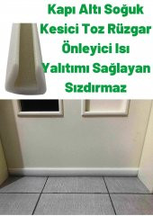 90cm Kapı Altı Soğuk Kesici Isı Yalıtımı Süngeri Kapı Altı Rüzgarlığı . Beyaz Renk - 1