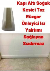 90cm Kapı Altı Soğuk Kesici Isı Yalıtımı Süngeri Kapı Altı Rüzgarlığı . Beyaz Renk - 2