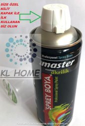Profesyonel Seri Büyük Boy Parlak Beyaz Akrlik Sprey Boya - 400 ml - 2