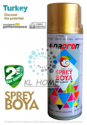ALTIN GOLD SPREY BOYA 400ML UYGUN BÜYÜK BOY 2 Sene Raf Ömrü - 1