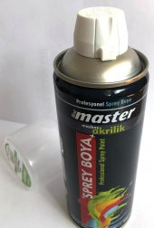 Profesyonel Seri Büyük Boy Parlak Beyaz Akrlik Sprey Boya - 400 ml - 3