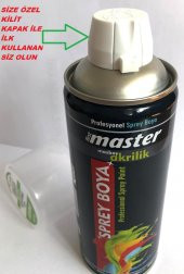 PARLAK BEYAZ PRO SERİ AKRİLİK SPREY BOYA - Özel Kilit Kapak -400ML - 10 YIL RAF ÖMRÜ thumbnail 2