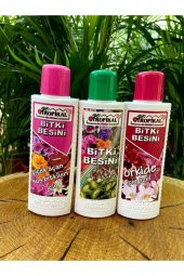 Bitki Besini 3lü Set (çiçek Açan Süs Bitkileri, Genel Bitki Besini, Orkide Özel Besin) - 1