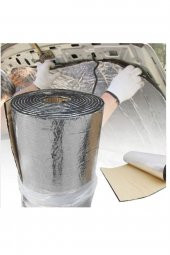 Kaput Altı Alüminyum Folyolu Kendinden Yapışkanlı Kaucuk Ses Yalıtım Levhası 6 Mm 100x150 - 1