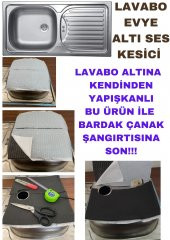 Paslanmaz Lavabo  Evyeler  Altına Ses Kesici Yalıtım Ped  Levha - 30x30cm - 1