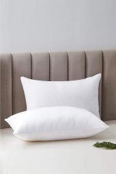 Elyaf Dolgulu 6 Adet Silikon Yastık 50x70 cm Pamuk Otel Yastık Beyaz Yumuşak - 2