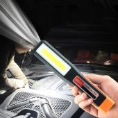 Şarjlı El Feneri Kamp Lambası Işıldak Fener Mıknatıslı 3 Modlu Çalışma Lambası - 4