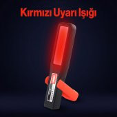 Şarjlı El Feneri Kamp Lambası Işıldak Fener Mıknatıslı 3 Modlu Çalışma Lambası - 6