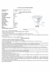 6W GU10 Led Ampul Beyaz Işık thumbnail 2