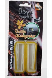 Oto Kalorifer Izgara Geçme Koku 2 Paket (8 Adet) Oto Kokusu Sarı Vanilla Madagarkar - 2
