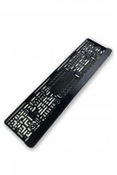 Araç Plakalık Plastik Kapaklı Siyah Yazısız Oto Plakalık 2 Adet thumbnail 1