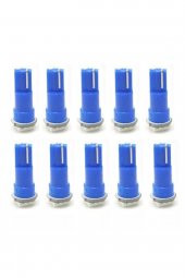 10 Adet T5 Led Ampul Gösterge Lambası Mini Dipsiz Mavi Renk 12V - 1
