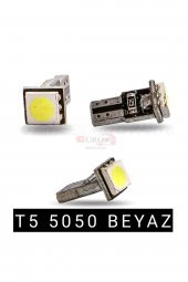 10 Adet T5 5050 Led Kilometre Kadran Aydınlatma Ampülü Fiber Beyaz - 3