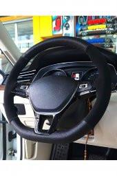 Renault Megane 3 Uyumlu Dikmeli Direksiyon Kılıfı Noktalı-alkantara Siyah thumbnail 2