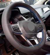 Hunday İ20 Uyumlu Direksiyon Kılıfı Dikmeli Mavi İpli 38×10.CM thumbnail 2