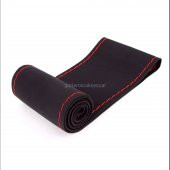 Vw Passat B8-b8,5 Uyumlu Alkantara Dikmeli Direksiyon Kılıfı Kırmızı İpli thumbnail 2