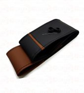 Ford Focus 4 Uyumlu Deri Dikmeli Direksiyon Kılıfı İki Renkli Yüzüklü Kahverengi A+Plus thumbnail 2