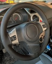 Opel Corsa D Uyumlu Direksiyon Kılıfı Gri İpli A+Plus kokusuz esnek 38×11CM thumbnail 2