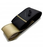 Chevrolet Kalos Uyumlu Dikişli Direksiyon Kılıfı Iki Renkli Yüzüklü Bej-siyah thumbnail 1