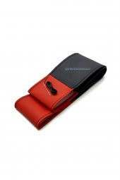 Audi Q2 Dikmeli Direksiyon Kılıfı Iki Renkli Kırmızı-siyah thumbnail 2