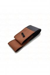 Universal Dikmeli Direksiyon Kılıfı Iki Renkli Kahve Siyah Soft Esnek Kokusuz - 1