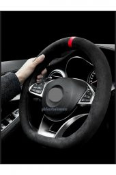Vw Passat B8-b8.5 Alkantra Nubuk Kırmızı Yüzüklü Direksiyon Kılıfı thumbnail 1