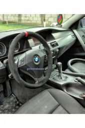 Bmw Serisi Direksiyon Kılıfı Dikmeli Alkantara Nubuk Kırmızı Yüzüklü - 1