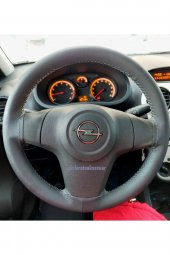 Opel Corsa Dikmeli Direksiyon Kılıfı Soft Gri Renk thumbnail 1