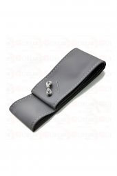 Gri Renk Dikmeli Direksiyon Kılıfı Kokusuz Terletmez Soft Gri Ipli thumbnail 3