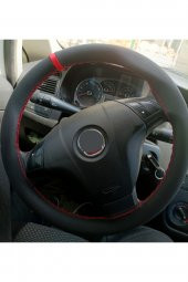 Fiat Fiorino Dikmeli Direksiyon Kılıfı Kırmızı Yüzüklü Alkantara (nubuk) - 1