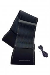 Chevrolet Captiva Alkantra-karbon Yüzüklü Direksiyon Kılıf Gri Ipli thumbnail 1