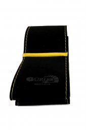 Opel Corsa B Alkantra Nubuk Dikmeli Direksiyon Kılıfı Sarı Yüzüklü - 3