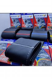 Deri Dikmeli Direksiyon Kılıfı Soft Gri Yüzüklü A+++ Plus thumbnail 1