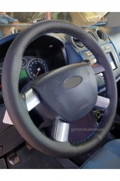 Ford Connect Uyumlu Direksiyon Kılıfı Dikmeli Delikli Mavi İpli (10,5CM) - 1