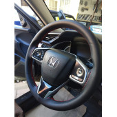 Universal Dikmeli Direksiyon Kılıfı Soft Kırmızı Ipli - 1