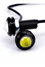 Carub Kartal Göz Led 12v 22mm Ayna Altı Led Lamba 2 Adet Ortam Aydınlatma Beyaz Renk - 1