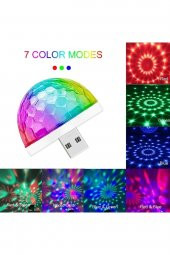 Disko Topu Sese Duyarlı Rgb Usb Girişli Disco Topu Iç Aydınlatma - 1