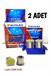 Ba15s 1156 Led Geri Vites Led Sinyal Led Stop Led Tek Duy Led 12v 2 Adet Beyaz Uyumlu - 1