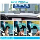 İç Dikiz Ilave Ayna Cama Vantuslu Kilitli Ayarlı 240MM - 2