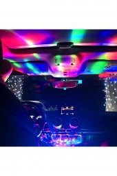 Disko Topu Sese Duyarlı Rgb Usb Girişli Disco Topu Iç Aydınlatma - 2