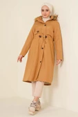 Armalı Bel Büzgülü Kaban Camel - 2